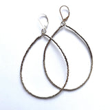Boho Two Tone Hoop Earrings