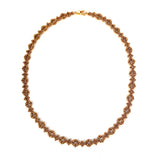 Vintage Inspired Beaded Necklace - Bronze