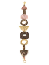 Geometric Rich Earth Tone Bracelet