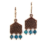 Boho Beaded Gemstone Earrings