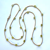 Long Gold Color Pop Necklace