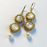 Mother of Pearl Statement Earrings