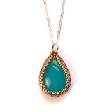 Amazonite Teardrop Pendant