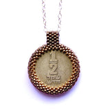 Upcycled Israeli 1/2 Shekel Coin Pendant