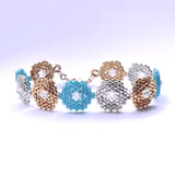 Hexagon Tri-Tone Bracelet