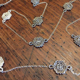 Hexagon Station Necklace