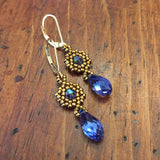 Dainty Hexagon Briolette Earrings