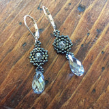 Dainty Hexagon Briolette Earrings