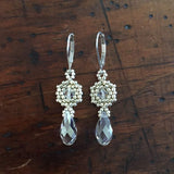 Dainty Hexagon Briolette Earrings