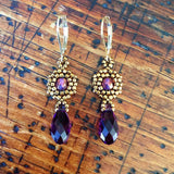 Dainty Hexagon Briolette Earrings