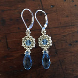 Dainty Hexagon Briolette Earrings