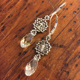 Dainty Hexagon Briolette Earrings