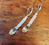 Crystal Column Earrings