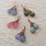 Czech Glass Dangle Earrings