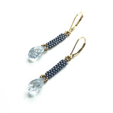 Crystal Column Earrings