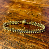 Two-tone Beaded Bracelet (wider version)