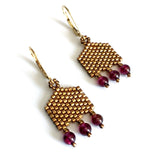 Boho Beaded Gemstone Earrings