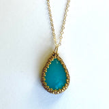 Amazonite Teardrop Pendant