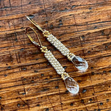 Crystal Column Earrings