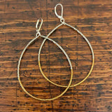 Boho Two Tone Hoop Earrings