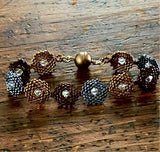 Hexagon Tri-Tone Bracelet