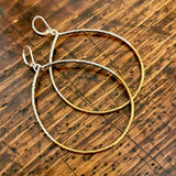 Boho Two Tone Hoop Earrings