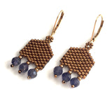 Boho Beaded Gemstone Earrings