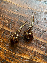 Czech Glass Cube Earrings and/or Pendant