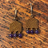 Boho Beaded Gemstone Earrings