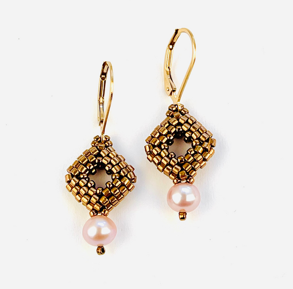New Freshwater Pearl Drop Earrings