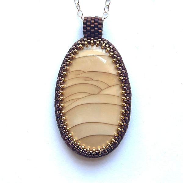 Wave Dolomite Pendant - One of a Kind