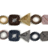 Geometric Mixed Metallic Bracelet