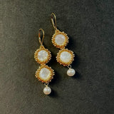 Mother of Pearl Statement Earrings