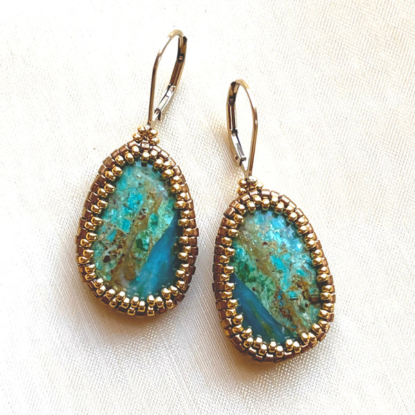 Peruvian Opalina Earrings