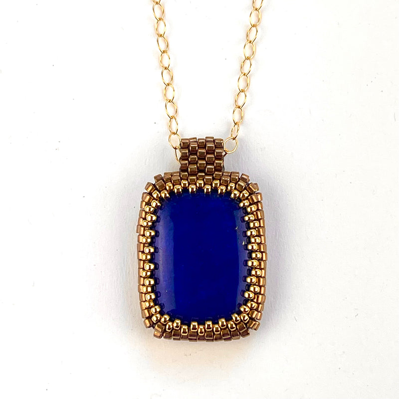 Lapis Lazuli Rectangular Pendant