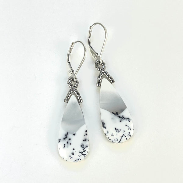 Dendritic Opal Earrings