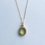 Dainty Peridot Pendant