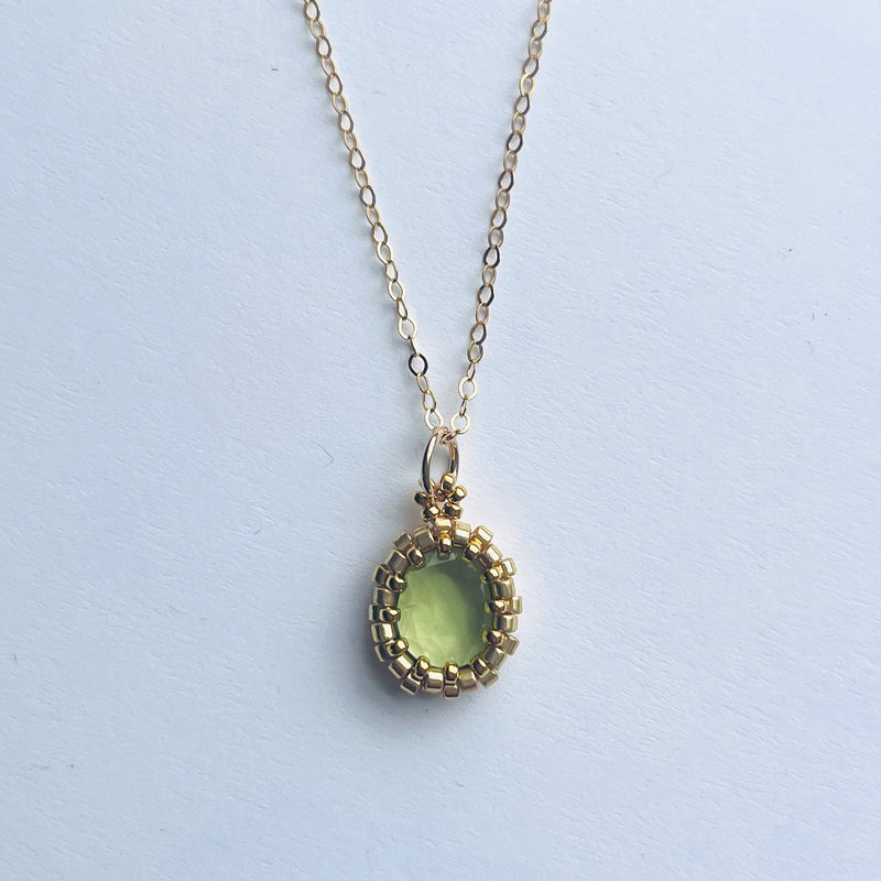 Dainty Peridot Pendant