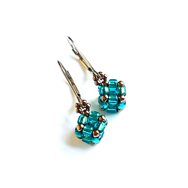 Dainty Cube Earrings