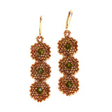Hexagon 3 Drop Earrings