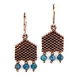 Boho Beaded Gemstone Earrings