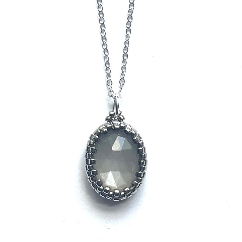 Silver Moonstone Pendant