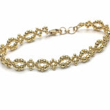 Vintage Inspired Beaded Bracelet - Gold
