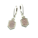 Dainty Delica Hexagon Earrings