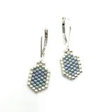 Dainty Delica Hexagon Earrings