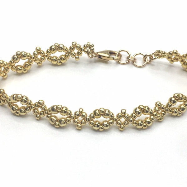 Gold Diamond Design Bracelet