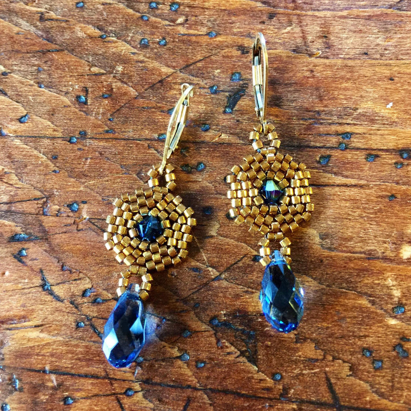 Hexagon Briolette Earrings