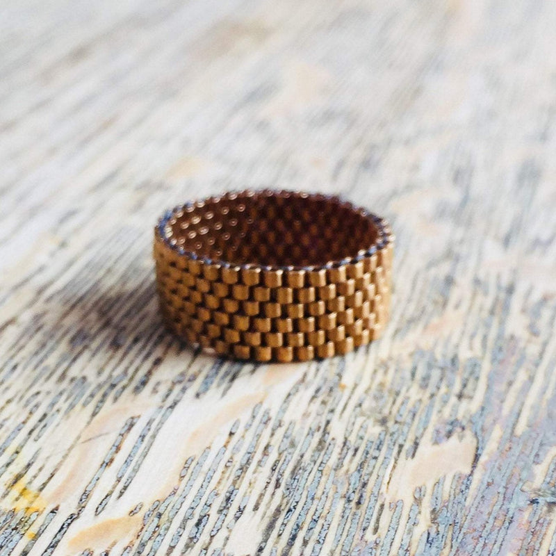 Classic Beaded Band Ring