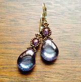 Czech Glass Teardrop Earrings
