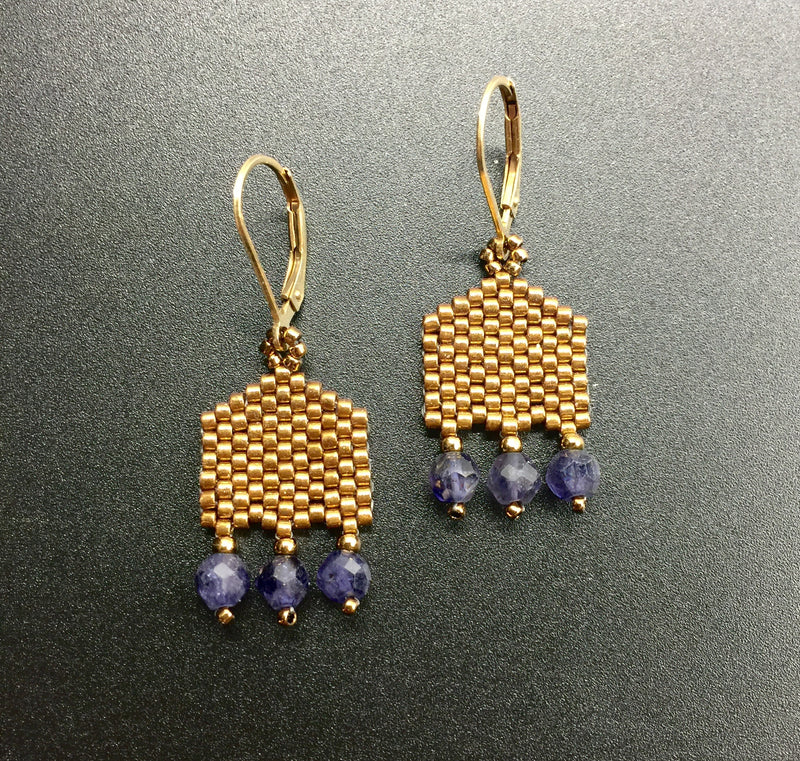 Beaded Gemstone Earrings